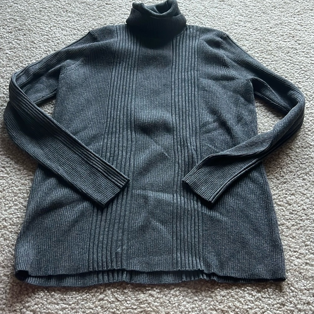 Gray Turtle Neck Sweater